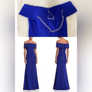 Aqua Blue Dress with Necklace and Bracelet.